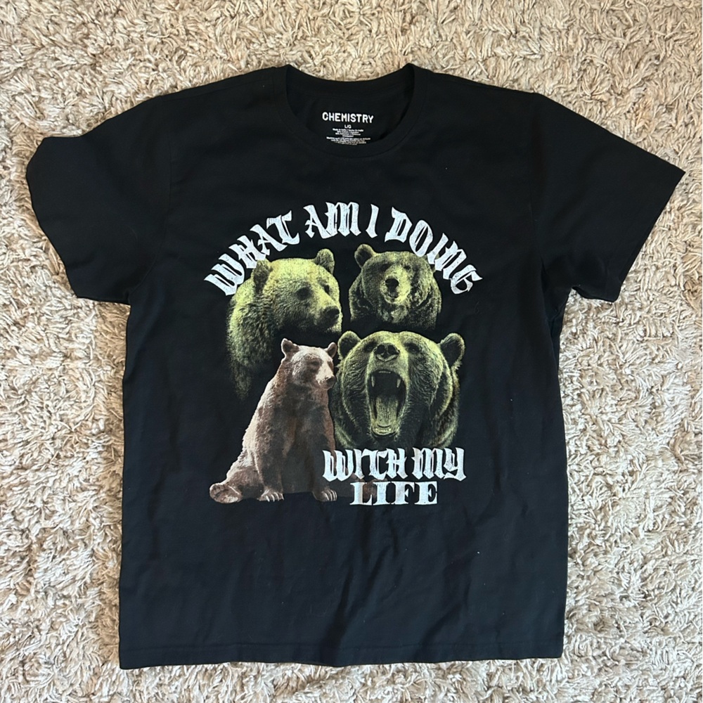 Chemistry Black Bear Graphic Tee